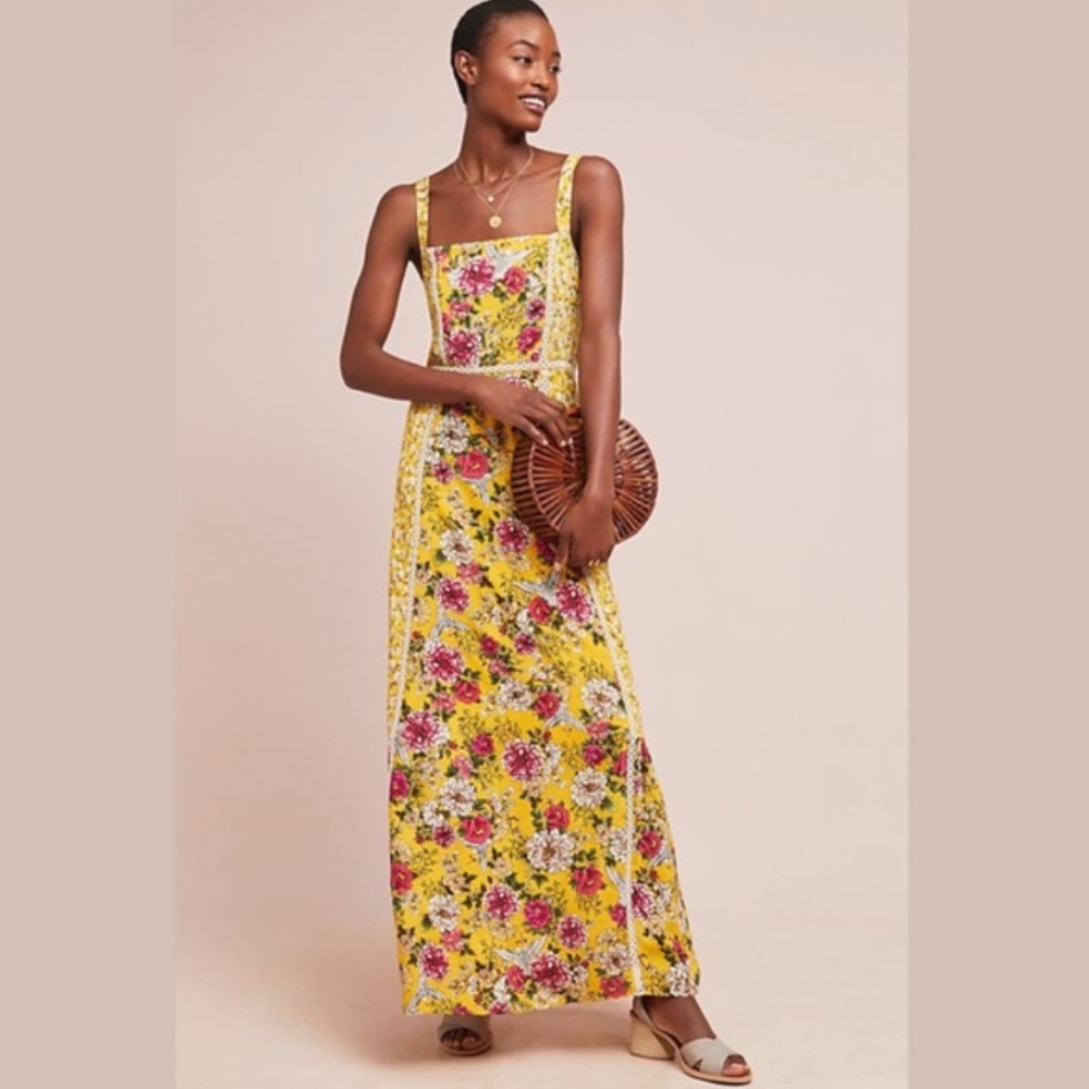 Anthropologie Farm Rio Cantonal Maxi Dress